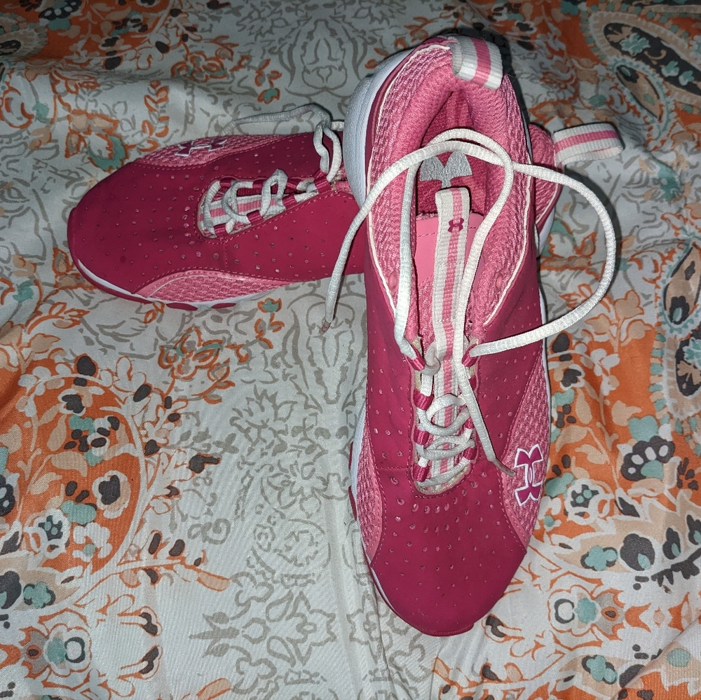 Women's Pink Under Armour Sneakers